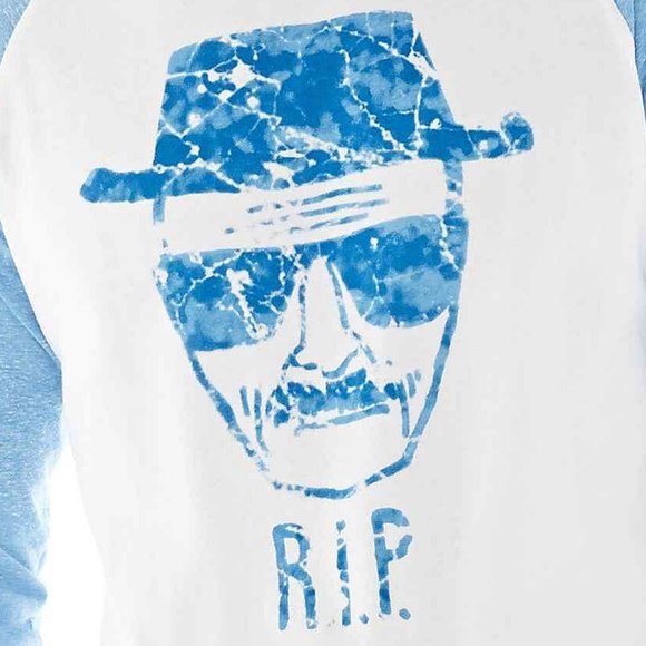 New! Breaking Bad Heisenberg RIP Baseball Sleeve T-Shirt - Picture 2 of 2